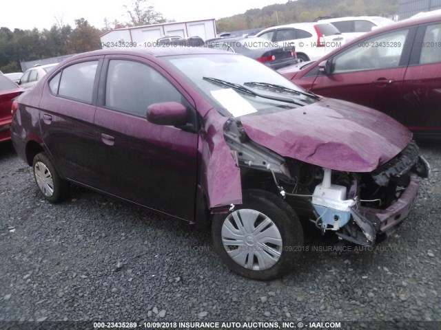 ML32F3FJXHHF08777 - 2017 MITSUBISHI MIRAGE G4 ES მუქწითელი ფოტო 1