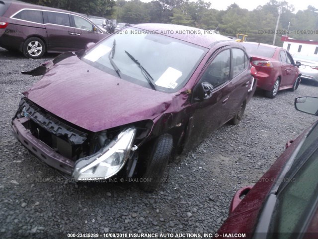 ML32F3FJXHHF08777 - 2017 MITSUBISHI MIRAGE G4 ES მუქწითელი ფოტო 2