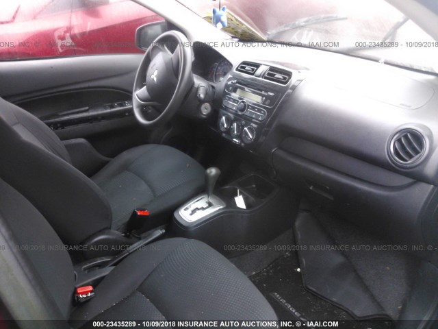 ML32F3FJXHHF08777 - 2017 MITSUBISHI MIRAGE G4 ES მუქწითელი ფოტო 5