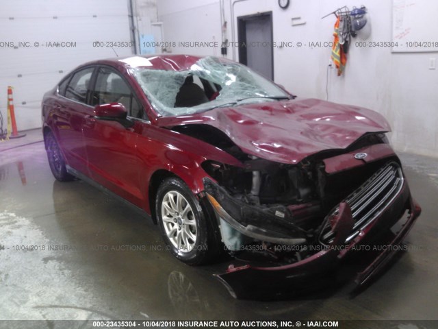 3FA6P0G75FR196119 - 2015 FORD FUSION S MAROON photo 6