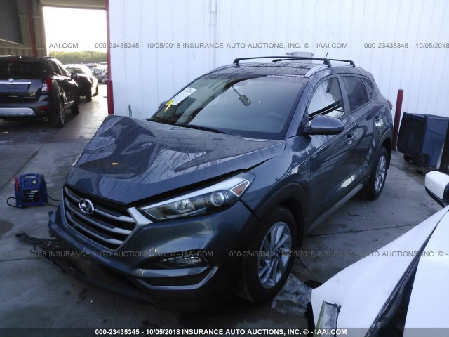 KM8J33A46HU335746 - 2017 HYUNDAI TUCSON LIMITED/SPORT AND ECO/SE GRAY photo 2