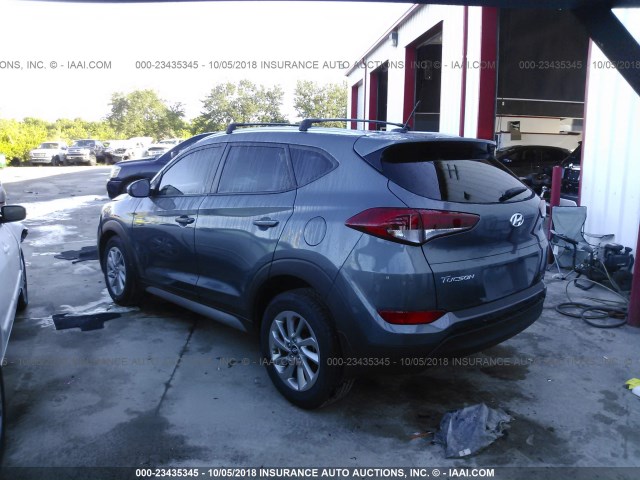 KM8J33A46HU335746 - 2017 HYUNDAI TUCSON LIMITED/SPORT AND ECO/SE GRAY photo 3