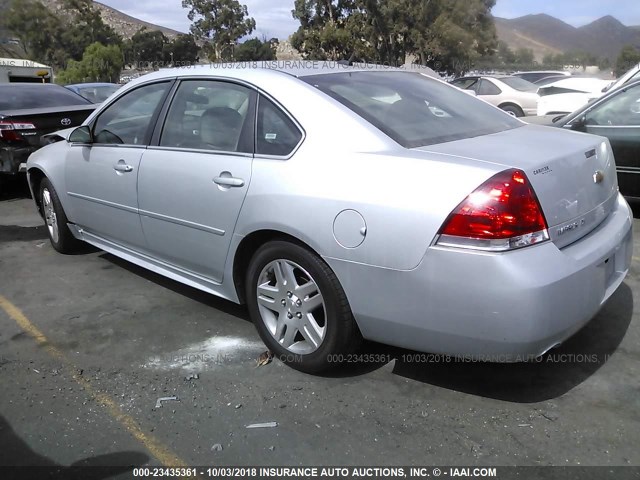 2G1WB5E31G1104668 - 2016 CHEVROLET IMPALA LIMITED LT SILVER photo 3