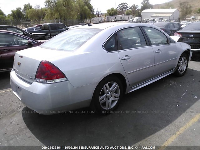 2G1WB5E31G1104668 - 2016 CHEVROLET IMPALA LIMITED LT SILVER photo 4