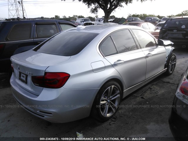 WBA8D9G37HNU64622 - 2017 BMW 330 XI SILVER photo 4