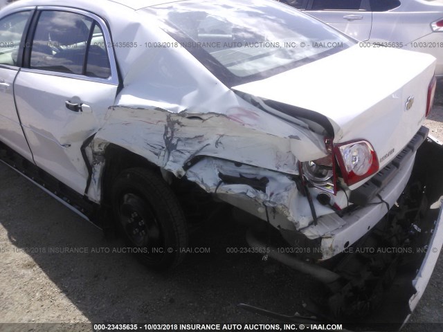 1G1ZA5EUXCF391083 - 2012 CHEVROLET MALIBU LS 白色 照片 6