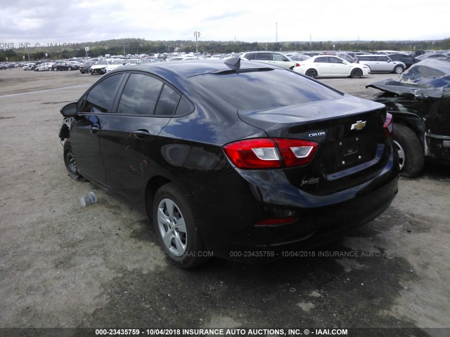 1G1BC5SM4J7130412 - 2018 CHEVROLET CRUZE LS BLACK photo 3