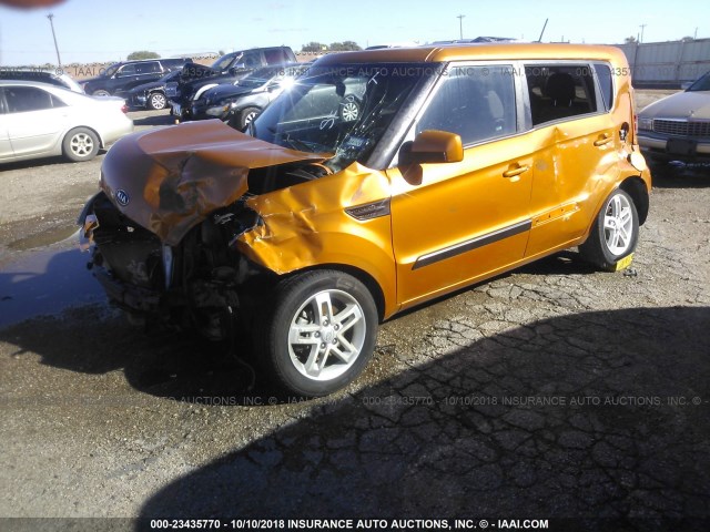 KNDJT2A2XB7212924 - 2011 KIA SOUL +/!/SPORT ORANGE photo 2