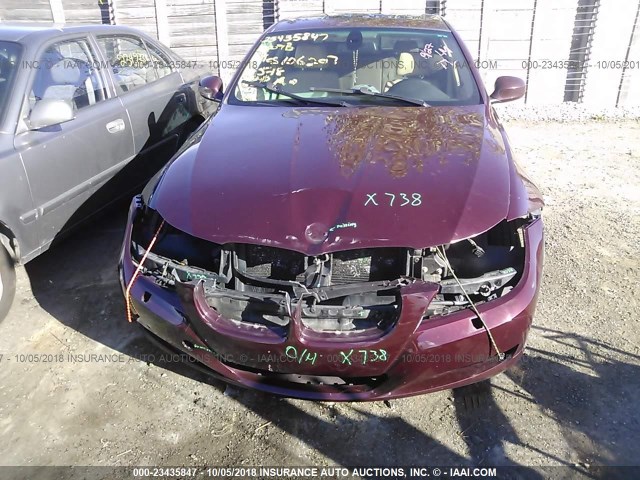 WBAPK53579A513120 - 2009 BMW 328 XI SULEV MAROON photo 6