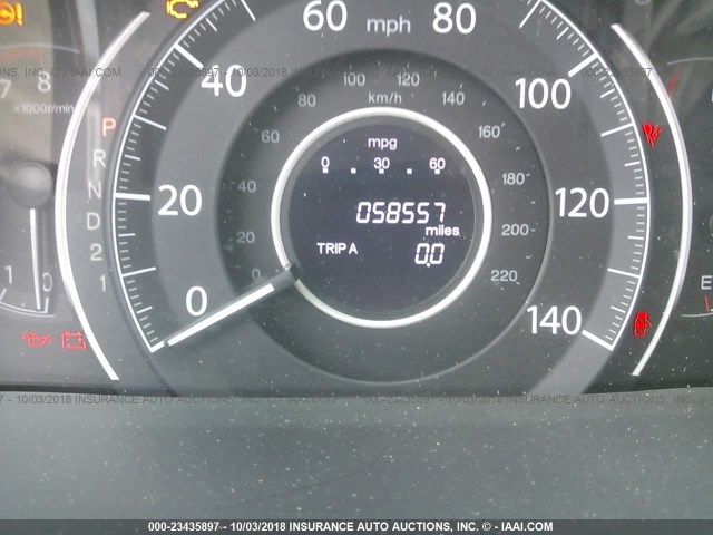 5J6RM3H36EL013945 - 2014 HONDA CR-V LX BURGUNDY photo 7