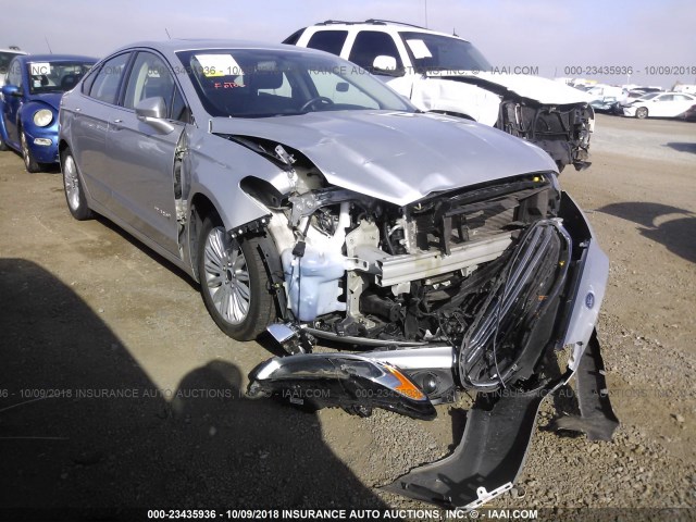 3FA6P0LU3GR366894 - 2016 FORD FUSION SE HYBRID SILVER photo 1