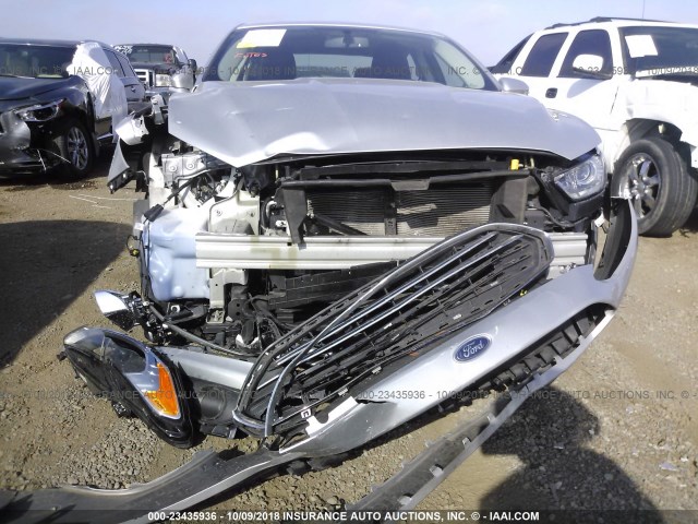 3FA6P0LU3GR366894 - 2016 FORD FUSION SE HYBRID SILVER photo 6