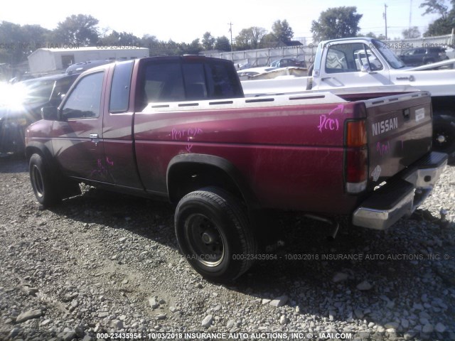 1N6SD16Y0RC409057 - 1994 NISSAN TRUCK KING CAB XE BURGUNDY photo 3