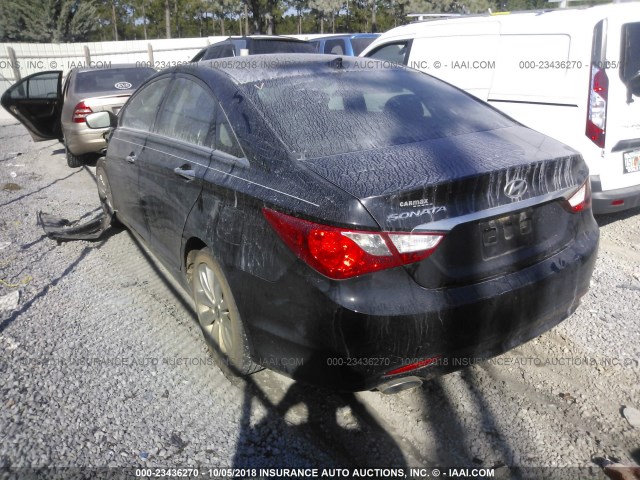 5NPEC4AC6DH807645 - 2013 HYUNDAI SONATA SE/LIMITED BLACK photo 3