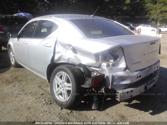 1B3BD1FB0BN537096 - 2011 DODGE AVENGER MAINSTREET SILVER photo 3