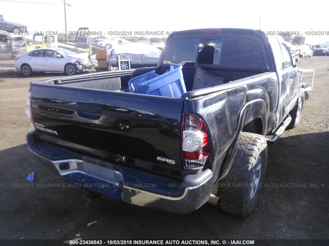 5TFUX4EN5BX008212 - 2011 TOYOTA TACOMA ACCESS CAB შავი ფოტო 4