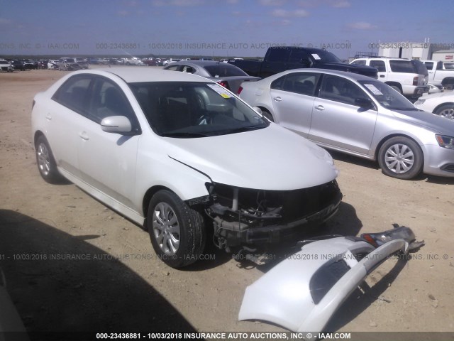 KNAFU4A25C5642630 - 2012 KIA FORTE EX WHITE photo 1