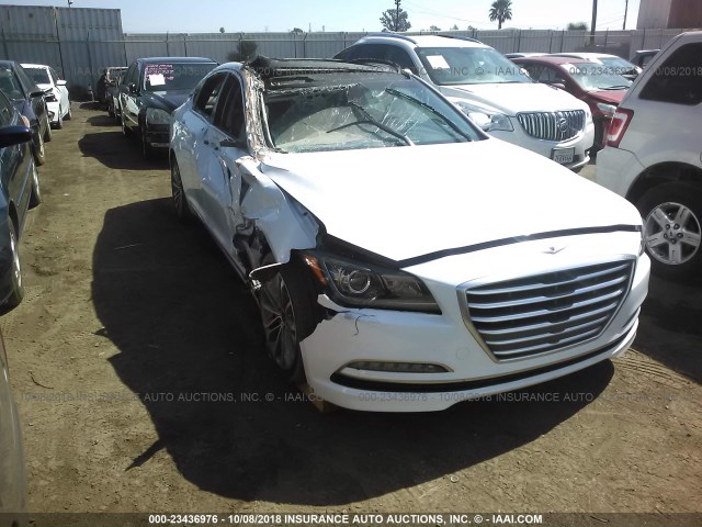 KMHGN4JE6GU111703 - 2016 HYUNDAI GENESIS 3.8L WHITE photo 1