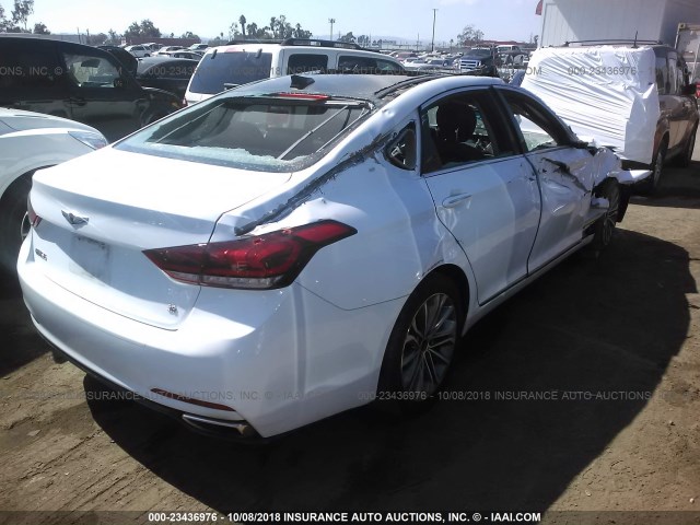 KMHGN4JE6GU111703 - 2016 HYUNDAI GENESIS 3.8L WHITE photo 4