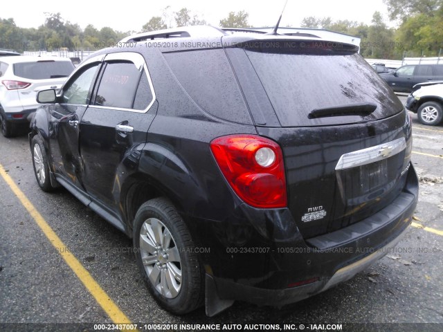 2CNFLGEC9B6233281 - 2011 CHEVROLET EQUINOX LTZ BLACK photo 3