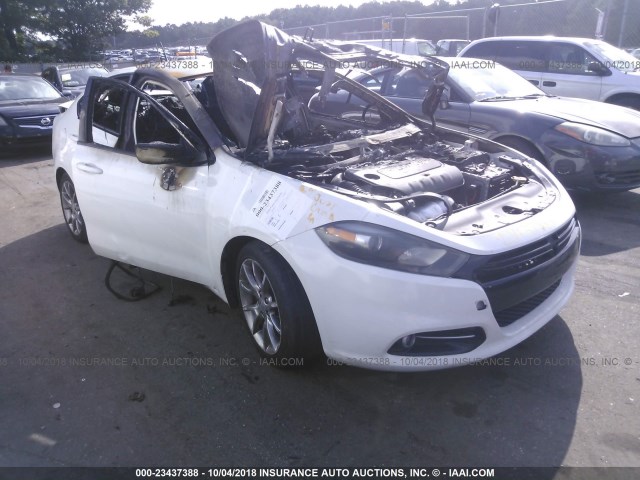 1C3CDFBB6ED697374 - 2014 DODGE DART SXT WHITE photo 1