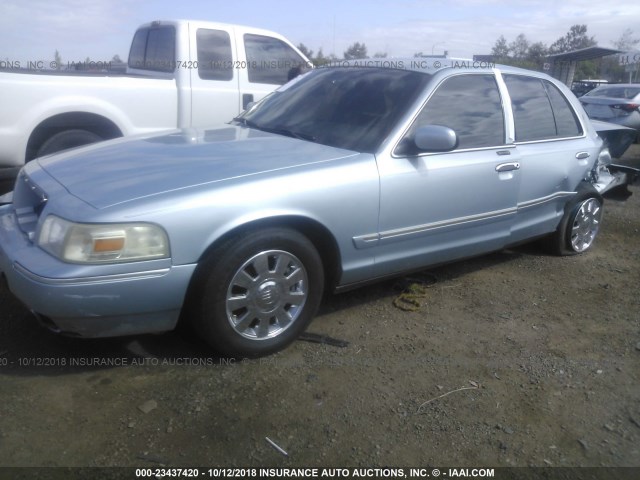 2MEFM74V67X641841 - 2007 MERCURY GRAND MARQUIS GS SILVER photo 2