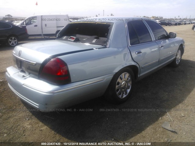 2MEFM74V67X641841 - 2007 MERCURY GRAND MARQUIS GS SILVER photo 4