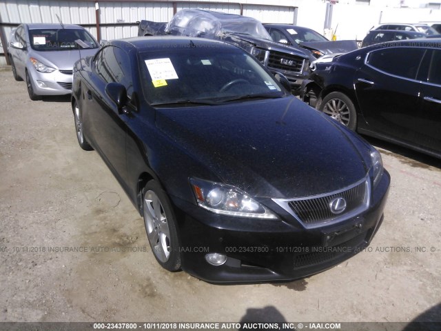 JTHFF2C21C2525755 - 2012 LEXUS IS 250 BLACK photo 1