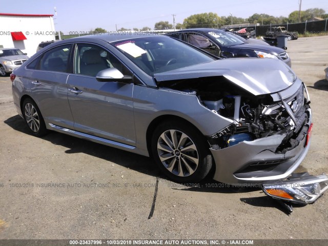 5NPE34AF9FH223625 - 2015 HYUNDAI SONATA SPORT/LIMITED SILVER photo 1