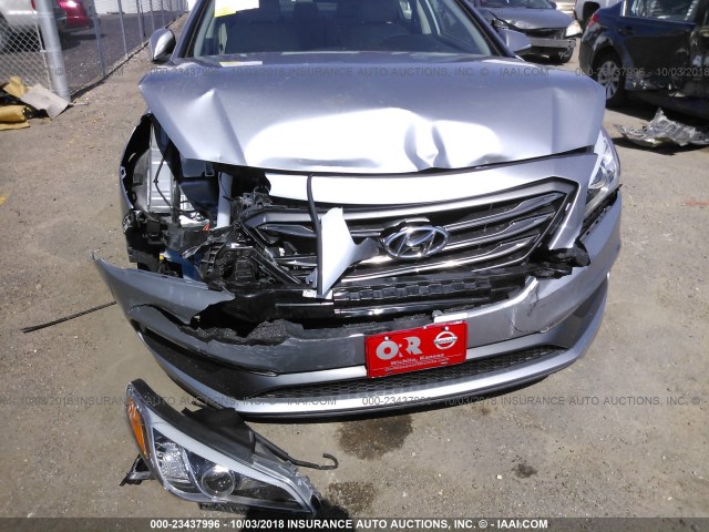 5NPE34AF9FH223625 - 2015 HYUNDAI SONATA SPORT/LIMITED SILVER photo 6