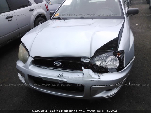 JF1GD67505H507583 - 2005 SUBARU IMPREZA RS SILVER photo 6