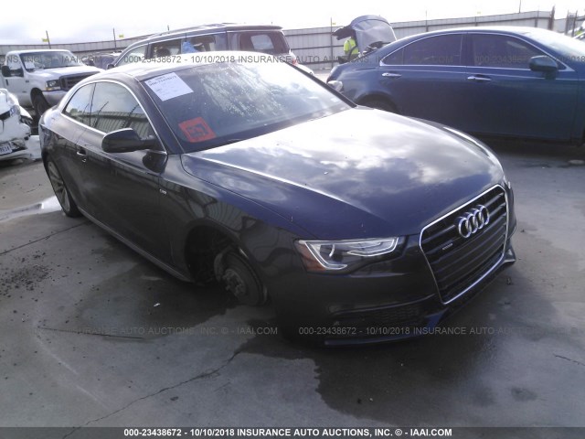 WAUMFAFR4FA037838 - 2015 AUDI A5 PREMIUM PLUS BLUE photo 1