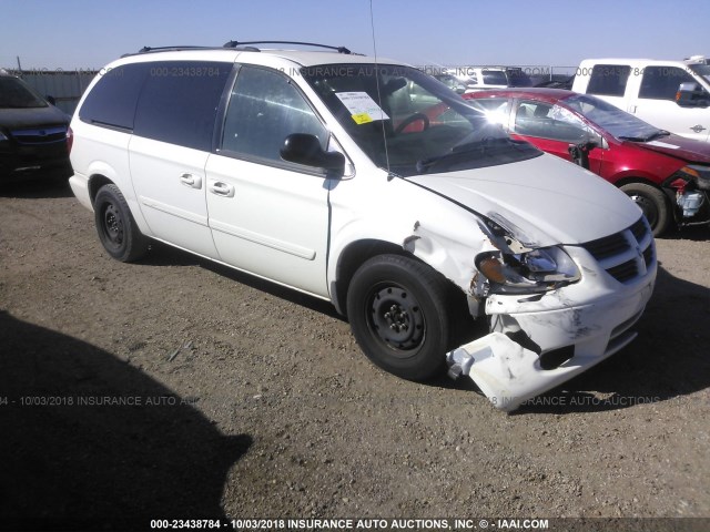 2D4GP24R55R106944 - 2005 DODGE GRAND CARAVAN SE WHITE photo 1