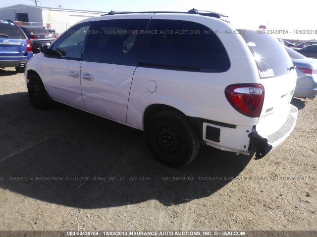 2D4GP24R55R106944 - 2005 DODGE GRAND CARAVAN SE WHITE photo 3