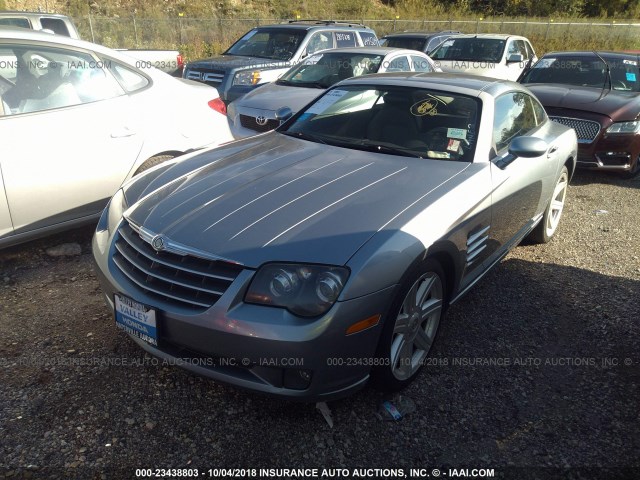 1C3AN69L14X003397 - 2004 CHRYSLER CROSSFIRE LIMITED SILVER photo 2