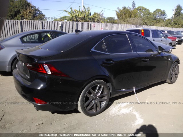 JTHBF1D2XF5062525 - 2015 LEXUS IS 250 BLACK photo 4