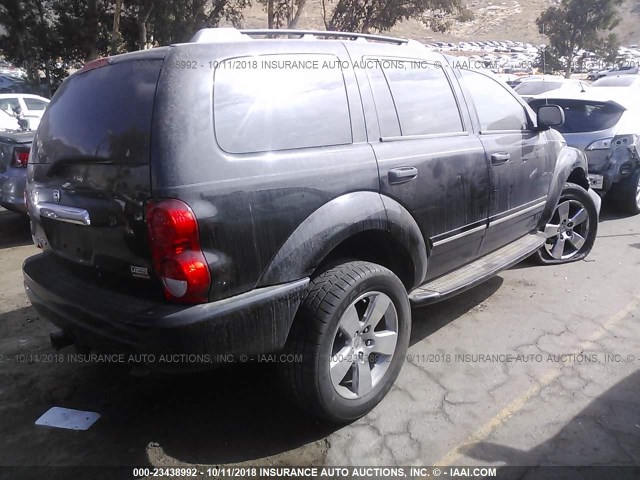 1D4HB58D24F173607 - 2004 DODGE DURANGO LIMITED BLACK photo 4