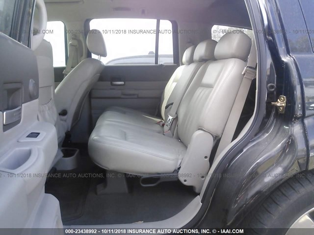 1D4HB58D24F173607 - 2004 DODGE DURANGO LIMITED BLACK photo 8