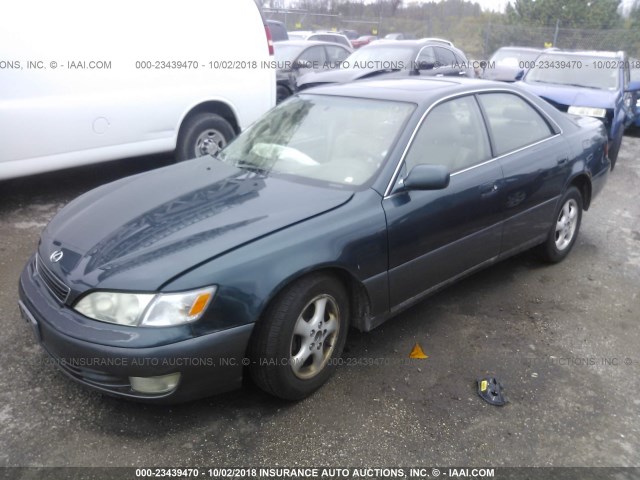 JT8BF22G0V5003003 - 1997 LEXUS ES 300 GREEN photo 2