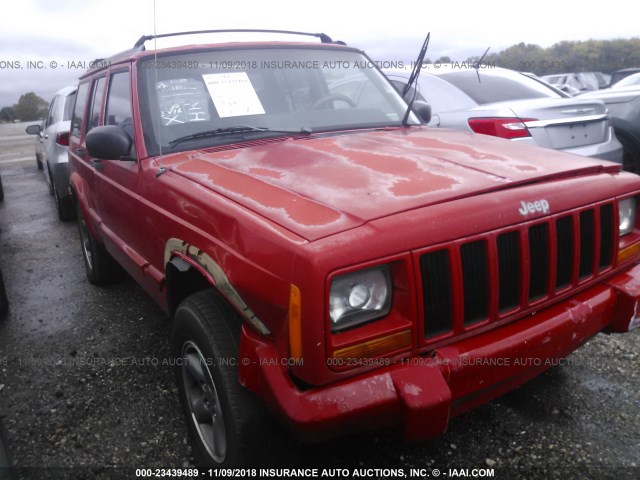 1J4FT68S0WL209170 - 1998 JEEP CHEROKEE SPORT/CLASSIC RED photo 1