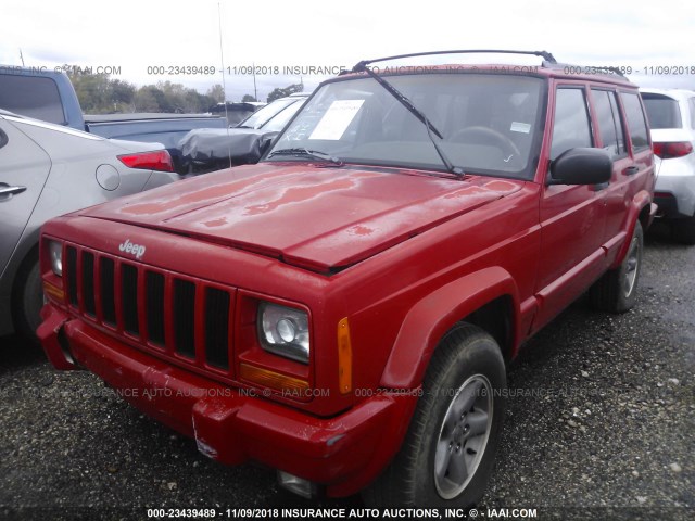 1J4FT68S0WL209170 - 1998 JEEP CHEROKEE SPORT/CLASSIC RED photo 2