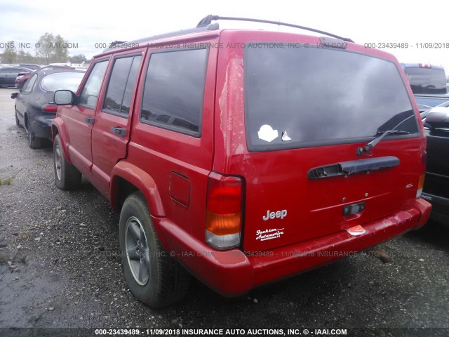 1J4FT68S0WL209170 - 1998 JEEP CHEROKEE SPORT/CLASSIC RED photo 3