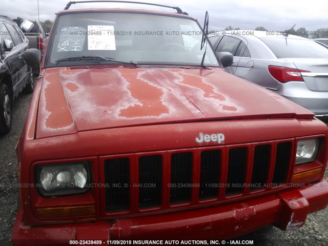 1J4FT68S0WL209170 - 1998 JEEP CHEROKEE SPORT/CLASSIC RED photo 6