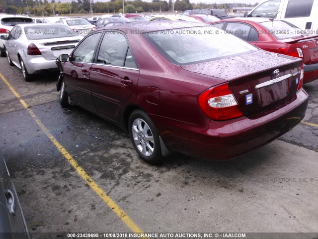 4T1BE32K84U360699 - 2004 TOYOTA CAMRY LE/XLE/SE MAROON photo 3