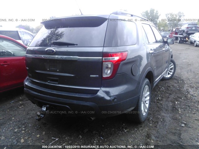 1FM5K8D84FGC50156 - 2015 FORD EXPLORER XLT BLACK photo 4