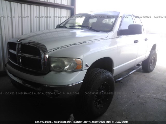 3D7KS28C95G750180 - 2005 DODGE RAM 2500 ST/SLT WHITE photo 2