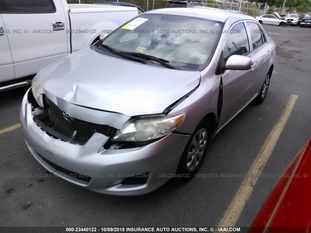 2T1BU4EE9AC329716 - 2010 TOYOTA COROLLA S/LE/XLE SILVER photo 2