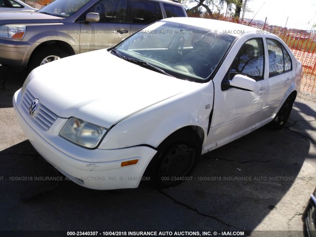 3VWRK69M73M104333 - 2003 VOLKSWAGEN JETTA GL WHITE photo 2