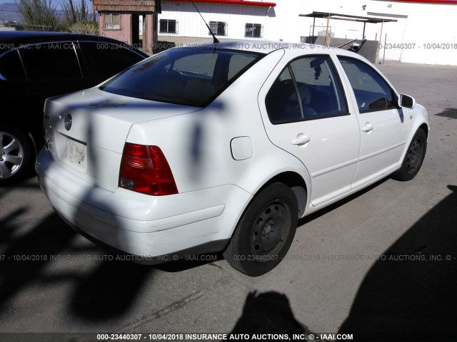 3VWRK69M73M104333 - 2003 VOLKSWAGEN JETTA GL WHITE photo 4