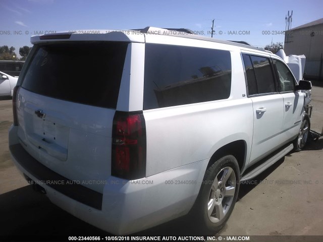 1GNSCGKC9GR396328 - 2016 CHEVROLET SUBURBAN C1500  LS WHITE photo 4